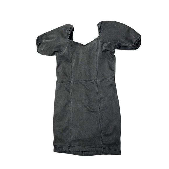 Madden Girl Black Puff Sleeve Mini Dress – Sweetheart Neckline – Size L - Picture 4 of 5